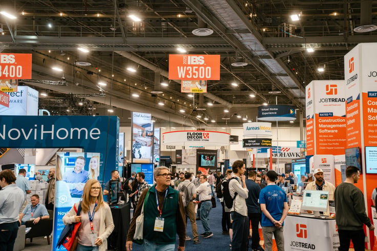 Crowded expo floor